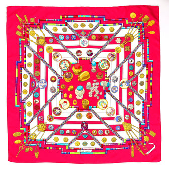 Hermes Petit Main Scarf Printed Silk 90