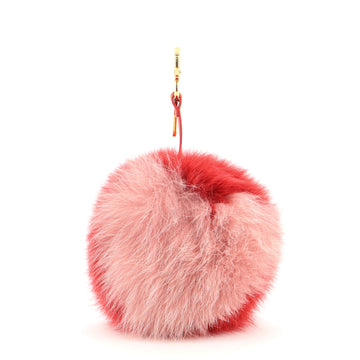 Fendi Pom Pom Bag Charm Fur