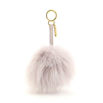 Fendi Pom Pom Bag Charm Fur