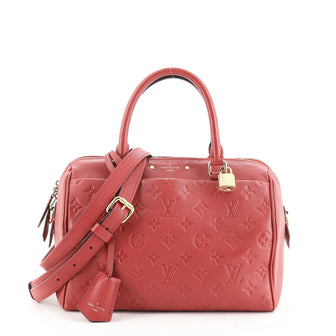 Louis Vuitton Speedy Bandouliere NM Handbag Monogram Empreinte Leather 25