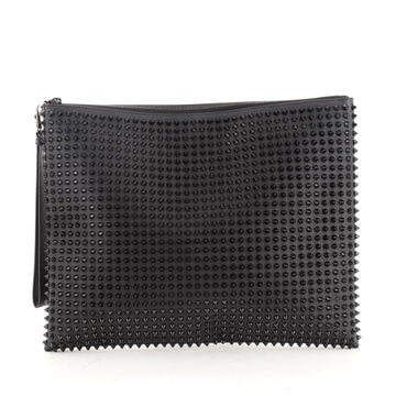 Christian Louboutin Peter Pouch Spiked Leather Medium