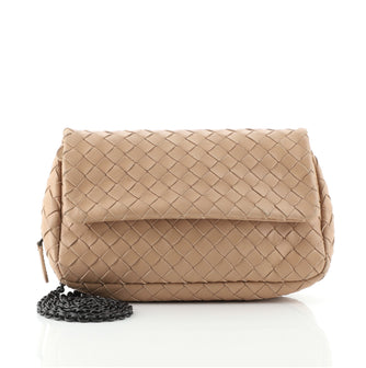 Bottega Veneta Expandable Chain Crossbody Bag Intrecciato Nappa Small