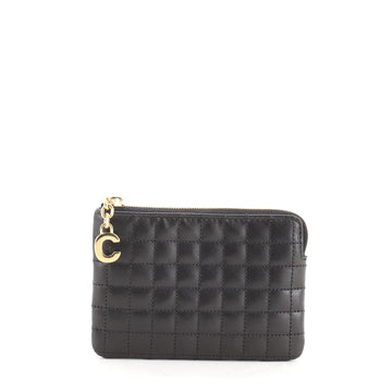 Celine C Charm Pouch Quilted Leather Small