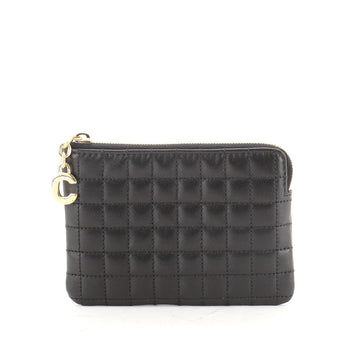 Celine C Charm Pouch Quilted Nylon Small