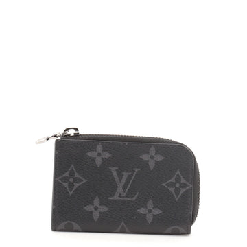 Louis Vuitton Zip Coin Purse Monogram Eclipse Canvas