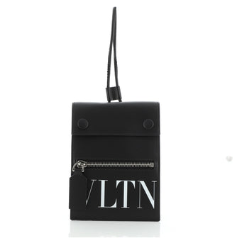 Valentino VLTN Neck-Strap Phone Case Printed Leather