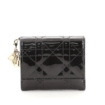 Christian Dior Lady Dior Coin Purse Cannage Quilt Patent