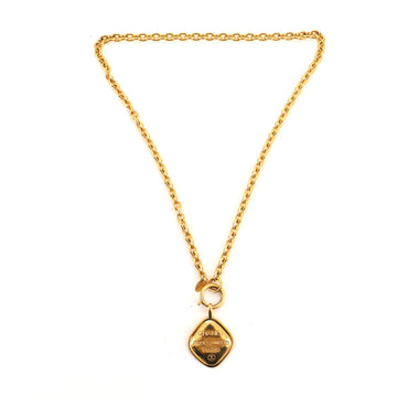 Chanel Vintage Rue Cambon Pendant Long Necklace Metal