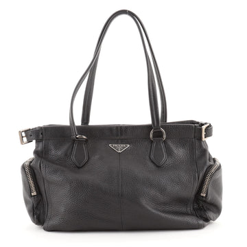 Prada Side Pocket Belt Tote Vitello Daino Medium