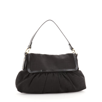 Fendi Chef Flap Bag Zucca Canvas Medium