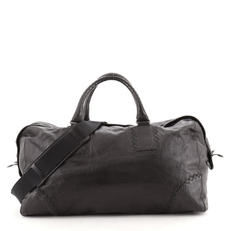 Bottega Veneta Boston Bag Leather with Stitch Detail Medium