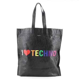 Balenciaga Supermarket Shopper Bag Printed Leather Large