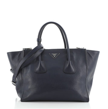 Prada Twin Pocket Tote Glace Calf Medium