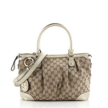 Gucci Sukey Top Handle Satchel GG Canvas Medium