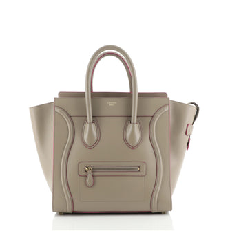 Celine Luggage Bag Smooth Leather Mini