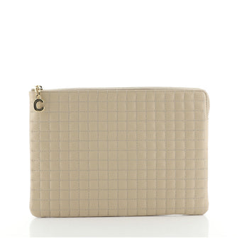 Celine C Charm Pouch Quilted Leather Medium