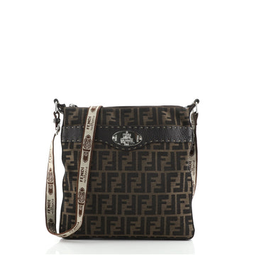 Fendi Selleria Crossbody Bag Zucca Canvas Medium