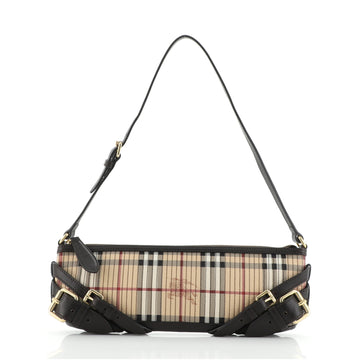 Burberry Belted Crossbody bag Stitched Haymarket Coated canvas