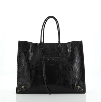 Balenciaga Papier A4 Classic Studs Bag Python