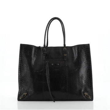 Balenciaga Papier A4 Classic Studs Bag Python