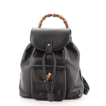 Gucci Vintage Bamboo Backpack Leather Mini