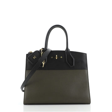 Louis Vuitton City Steamer Handbag Leather MM