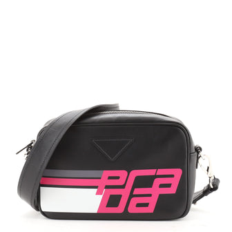 Prada Logo Camera Bag City Calf Medium