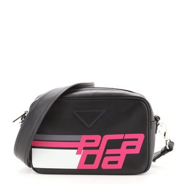 Prada Logo Camera Bag City Calf Medium