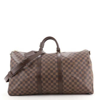 Louis Vuitton Keepall Bandouliere Bag Damier 55