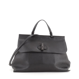 Gucci Bamboo Daily Top Handle Bag Leather Large