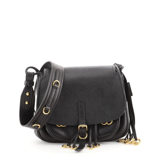 Prada Corsaire Messenger Bag Calfskin and Saffiano Leather