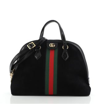 Gucci Ophidia Dome Top Handle Bag Suede Medium