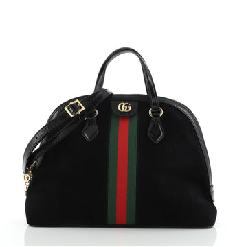 Gucci Ophidia Dome Top Handle Bag Suede Medium