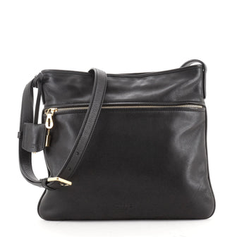 Loewe Front Pocket Crossbody Bag Leather