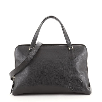 Gucci Convertible Label Tote Leather Medium