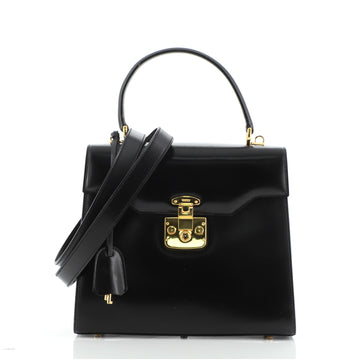 Gucci Vintage Kelly Convertible Top Handle Bag Leather Small
