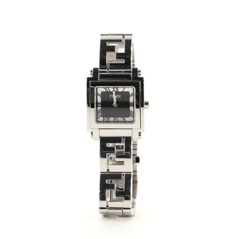 Fendi Orologi Square Quartz Watch Stainless Steel 25