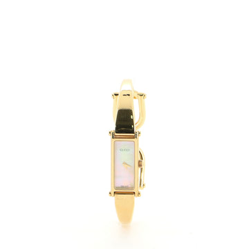 Gucci Horsebit 1500L Quartz Watch Gold Plated Stainless Steel with Mother of Pearl 12