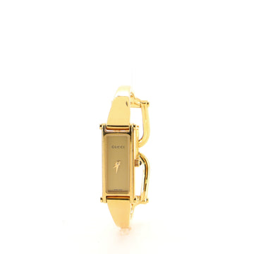 Gucci G-Frame Rectangular Bangle Quartz Watch Stainless Steel 12