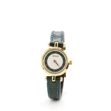 Gucci 2000L Quartz Watch Stainless Steel and Lizard 21