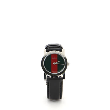 Gucci 5200L Web Quartz Watch Stainless Steel and Leather 27