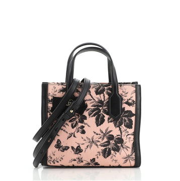 Gucci GG Ribbon Tote Printed Linen Small