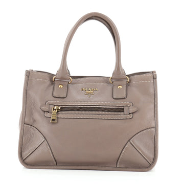 Prada Front Zip Tote Vitello Daino Medium