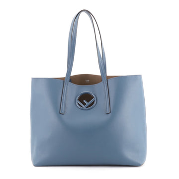 Fendi Logo Shopper Tote Leather