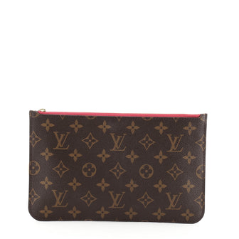 Louis Vuitton Neverfull Pochette Monogram Canvas Large