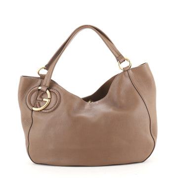 Gucci Twill Shoulder Bag Leather