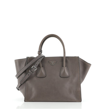 Prada Twin Pocket Tote Glace Calf Medium