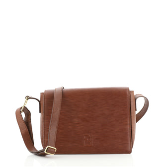 Fendi Vintage FF Messenger Leather Medium