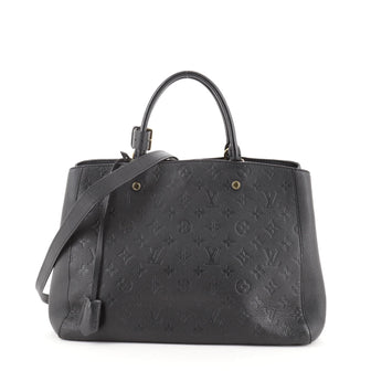 Louis Vuitton Montaigne Handbag Monogram Empreinte Leather GM