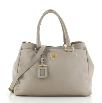 Prada Convertible Shopping Tote Vitello Daino Medium
